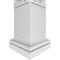 Ekena Millwork Craftsman Classic Square Non-Tapered Gypsum Fretwork Column w/ Tuscan Capital & Tuscan Base CC0809ENGYPTUTU - alternate 5